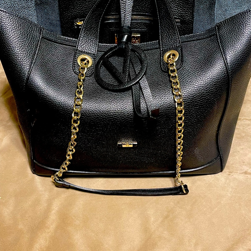 Valentino Black Chain Strap Tote Style Bag - Picture 2 of 7